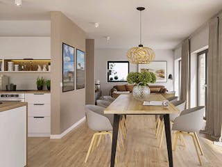 Fertighaus Dreamline-E-125 E4 von Danhaus Deutschland, Satteldach-Klassiker Innenansicht 1