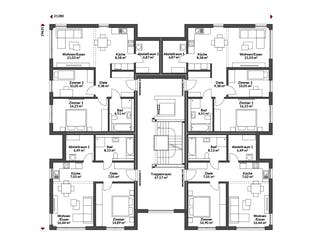 Fertighaus Poly 1100 W10 von Danwood, Cubushaus Grundriss 2