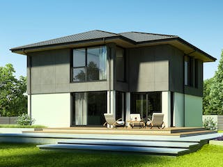 Fertighaus Next 170 WD von Danwood - NEXT by Danwood Schlüsselfertig ab 545000€, Stadtvilla Außenansicht 2