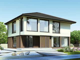 Fertighaus NEXT 176W von Danwood - NEXT by Danwood Schlüsselfertig ab 554400€, Stadtvilla Außenansicht 2