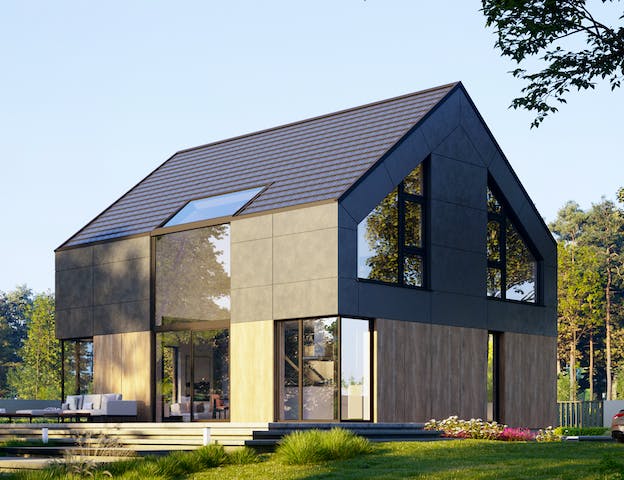 Extravagantes polnisches Fertighaus in Luxus-Ausführung von Danwood