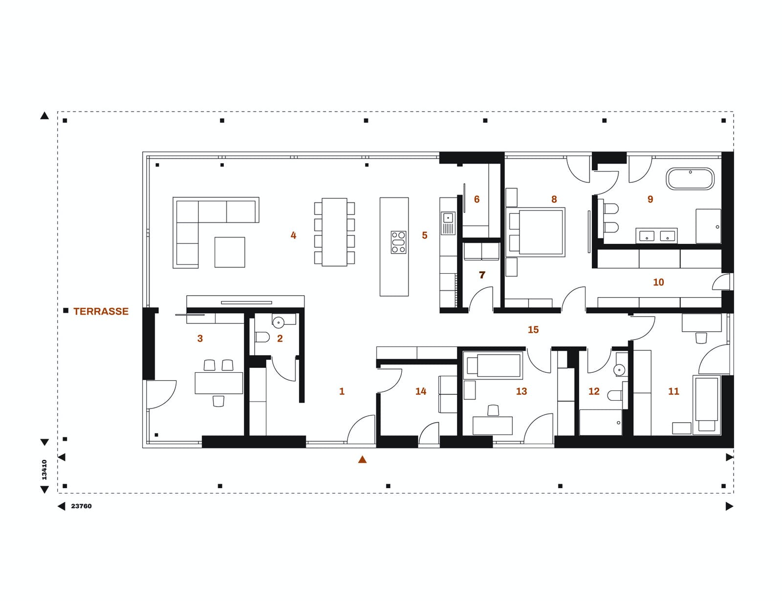 Fertighaus Vision 178 von Danwood - VISION by Danwood, Bungalow Grundriss 1