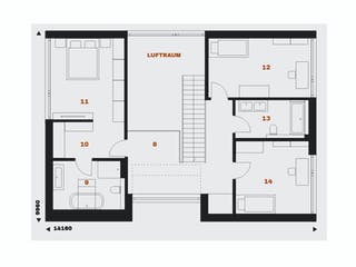 Fertighaus Vision 207 von Danwood - VISION by Danwood Schlüsselfertig ab 829300€, Satteldach-Klassiker Grundriss 2