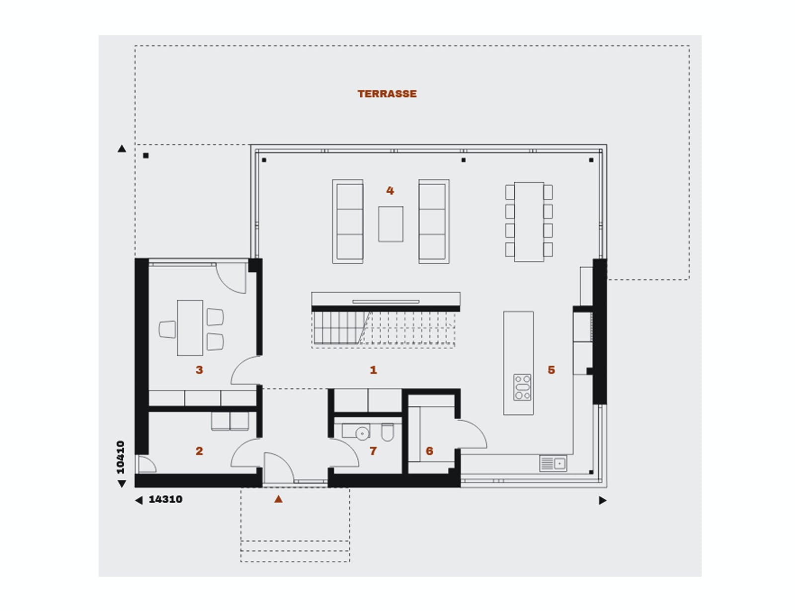 Fertighaus Vision 227 von Danwood - VISION by Danwood, Satteldach-Klassiker Grundriss 1