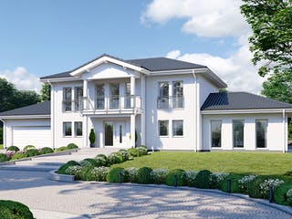 Fertighaus Classic 266 von Danwood Schlüsselfertig ab 537800€, Stadtvilla Außenansicht 1