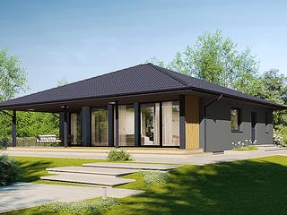 Fertighaus Next 110 WT von Danwood - NEXT by Danwood Schlüsselfertig ab 400700€, Bungalow Außenansicht 2