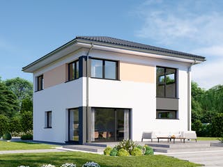 Fertighaus Park 131W von Danwood Schlüsselfertig ab 284600€, Stadtvilla Außenansicht 1
