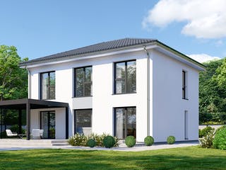 Fertighaus Park 150.1W von Danwood Schlüsselfertig ab 309000€, Stadtvilla Außenansicht 2