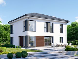 Fertighaus Park 151.1W von Danwood Schlüsselfertig ab 311100€, Stadtvilla Außenansicht 1
