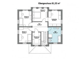 Fertighaus Park 167W von Danwood Schlüsselfertig ab 349500€, Stadtvilla Grundriss 2