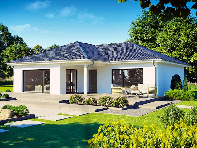 Fertighaus Perfect 112 von Danwood Schlüsselfertig ab 266100€, Bungalow Außenansicht 1