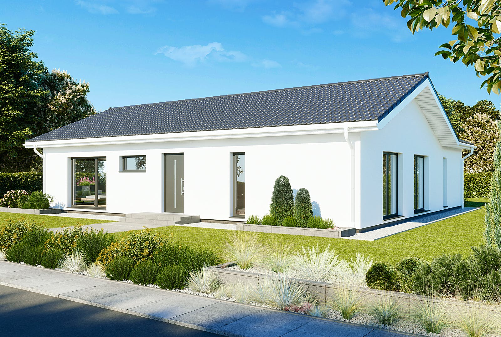 Fertighaus Perfect 132 von Danwood - Österreich Schlüsselfertig ab 289400€, Bungalow Außenansicht 2