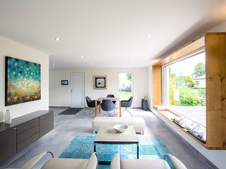 Massivhaus ICON 3 mit Satteldach von Dennert Massivhaus Ausbauhaus ab 230170€, Satteldach-Klassiker Innenansicht 2