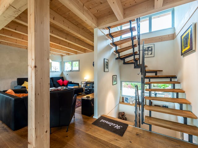 Blockhaus D109 Fehlings-Kopfmann von Frammelsberger R. Ingenieur-Holzbau, Cubushaus Innenansicht 2