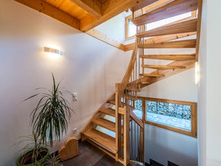 Blockhaus D152 Sum von Frammelsberger R. Ingenieur-Holzbau, Satteldach-Klassiker Innenansicht 5