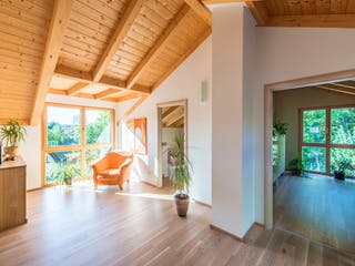 Blockhaus D152 Sum von Frammelsberger R. Ingenieur-Holzbau, Satteldach-Klassiker Innenansicht 6