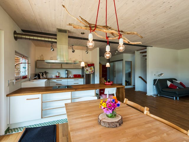 Blockhaus D146 Köstler von Frammelsberger R. Ingenieur-Holzbau, Satteldach-Klassiker Innenansicht 2