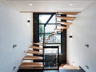 Blockhaus D282 Kocher von Frammelsberger R. Ingenieur-Holzbau, Satteldach-Klassiker Innenansicht 6