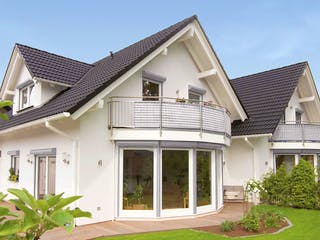 Fertighaus Duett 139 von Fingerhut Haus Schlüsselfertig ab 397169€, Satteldach-Klassiker Außenansicht 2