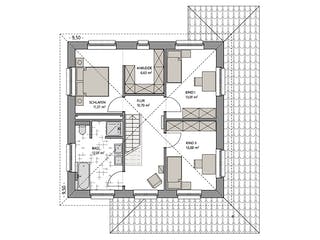 Massivhaus Stadtvilla 160 III von ECO System HAUS Schlüsselfertig ab 394900€, Stadtvilla Grundriss 2
