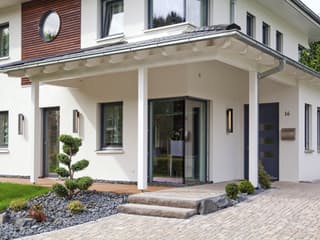 Fertighaus Edition Select 156 von Wolf-Haus Schlüsselfertig ab 395675€, Stadtvilla Außenansicht 2