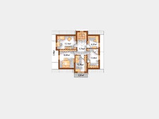 Massivhaus Elegance von Wagener Systemhausbau Schlüsselfertig ab 386000€, Satteldach-Klassiker Grundriss 1