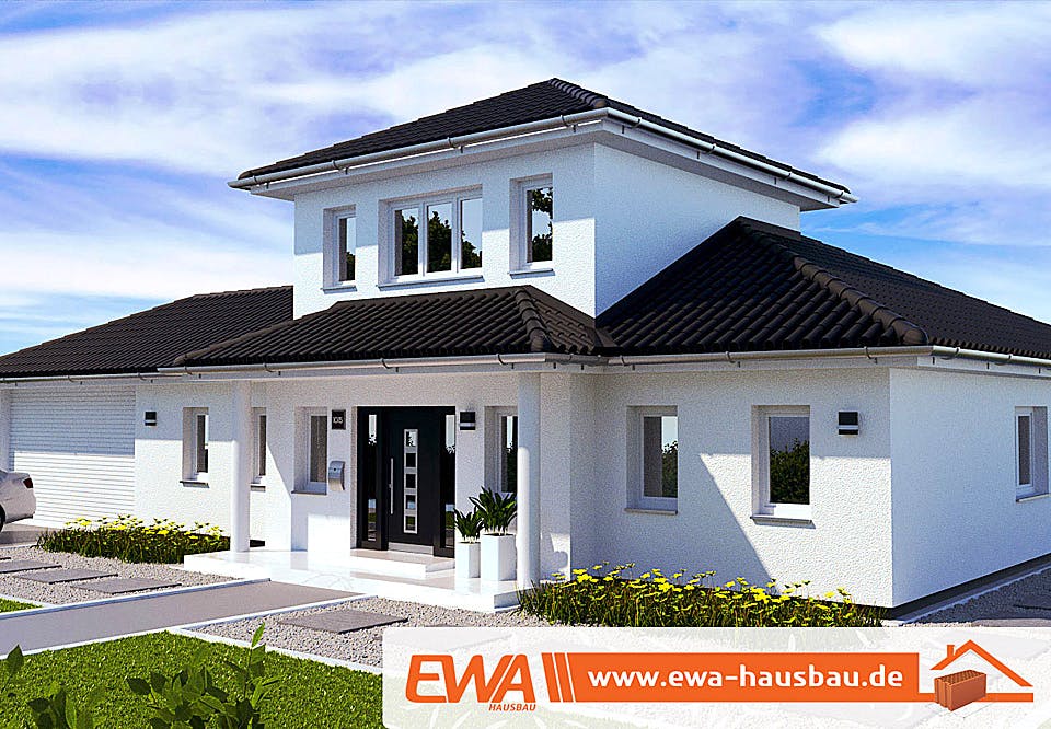 Massivhaus Bungalow Rügen von EWA Hausbau Schlüsselfertig ab 406990€, Bungalow Außenansicht 1