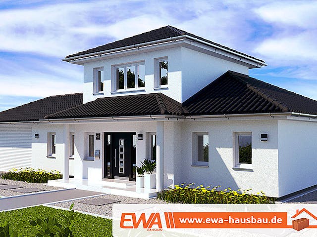 Massivhaus Bungalow Rügen von EWA Hausbau Schlüsselfertig ab 406990€, Bungalow Außenansicht 1