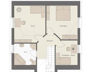 Massivhaus Landhaus 142 von ROTH MASSIVHAUS, Satteldach-Klassiker Grundriss 2