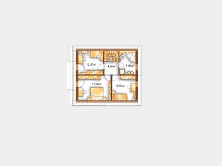Massivhaus Family Kompakt von Wagener Systemhausbau Schlüsselfertig ab 244000€, Satteldach-Klassiker Grundriss 1