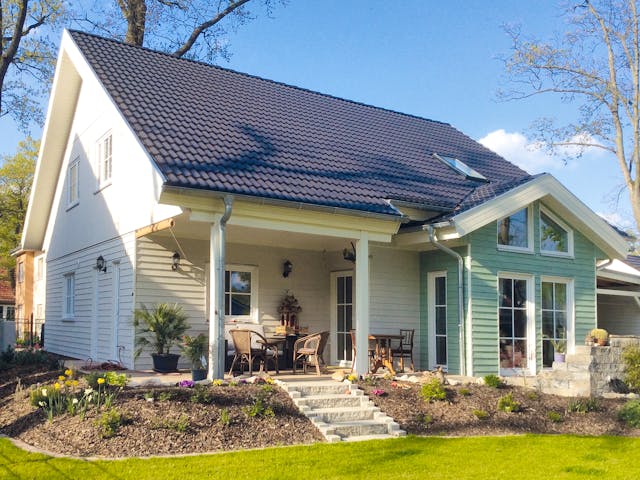 Fertighaus Fanö von Danhaus Deutschland, Satteldach-Klassiker Außenansicht 1