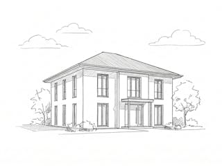 Massivhaus Stadtvilla 120/130 von Ever Energy Home, Stadtvilla Außenansicht 2