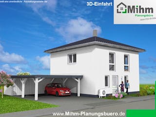 Massivhaus Idealo 120 WD von Mihm Thermobau, Stadtvilla Außenansicht 2