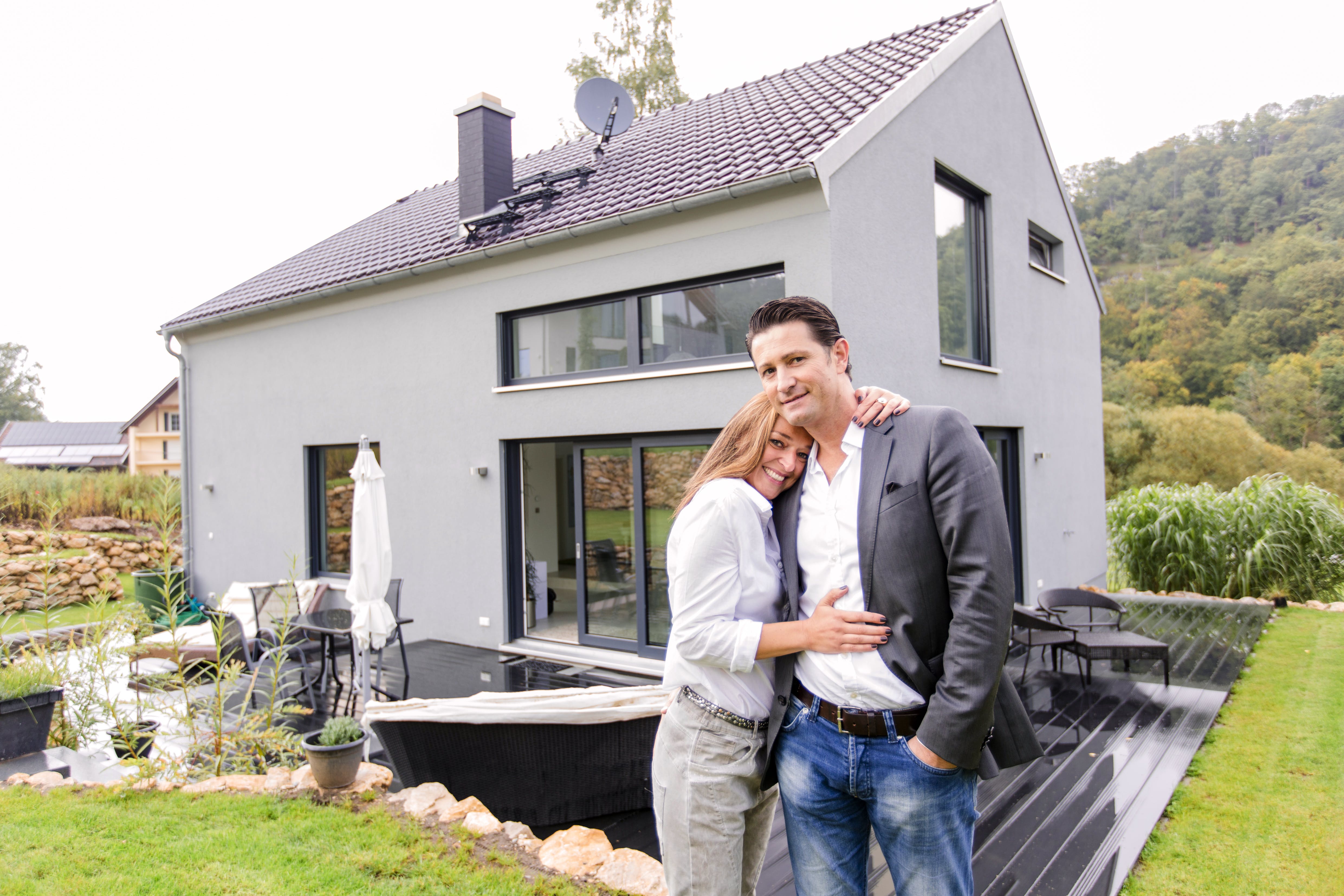 Fertighaus Klassisch 156 von FischerHaus Schlüsselfertig ab 453024€, Satteldach-Klassiker Außenansicht 1