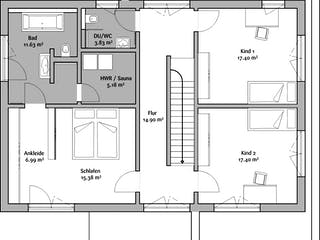 Fertighaus Musterhaus CubeX von FischerHaus Schlüsselfertig ab 678667€, Cubushaus Grundriss 2