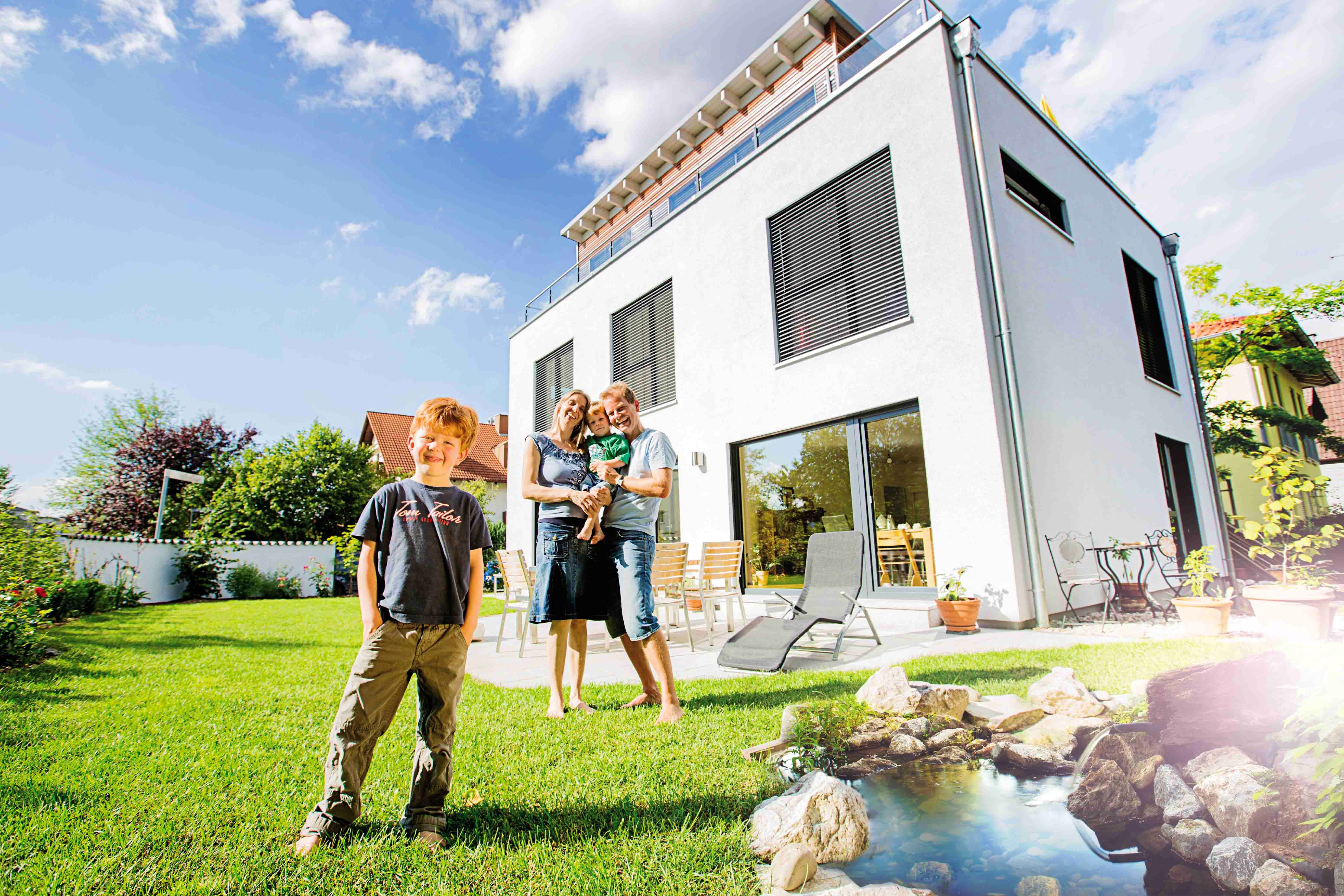 Fertighaus Modern 173 von FischerHaus Schlüsselfertig ab 502392€, Cubushaus Außenansicht 1