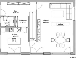 Fertighaus Modern 173 von FischerHaus Schlüsselfertig ab 502392€, Cubushaus Grundriss 1