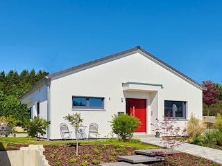 Fertighaus Haus CR von Fertighaus WEISS Schlüsselfertig ab 287713€, Bungalow Außenansicht 3
