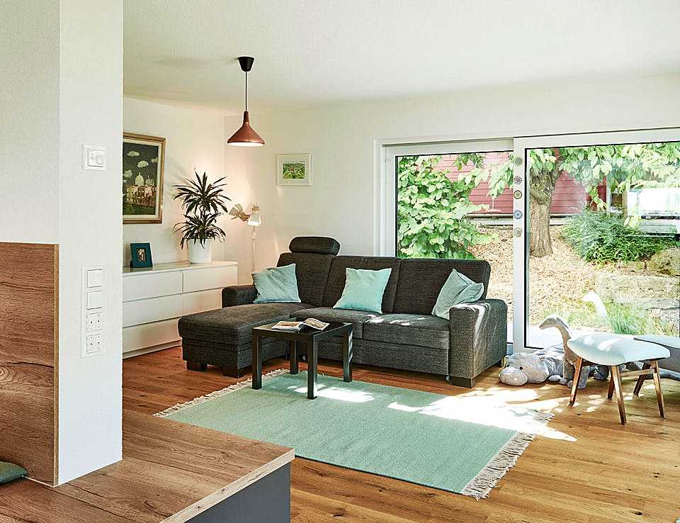 Fertighaus Haus Lenzen von Fertighaus WEISS Schlüsselfertig ab 426833€, Satteldach-Klassiker Innenansicht 1