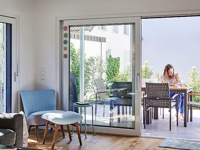 Fertighaus Haus Lenzen von Fertighaus WEISS Schlüsselfertig ab 426833€, Satteldach-Klassiker Innenansicht 2