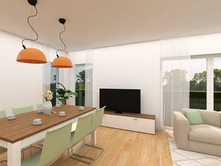 Massivhaus Doppelhaushälfte Fulda von FIBAV Massivhaus, Satteldach-Klassiker Innenansicht 2