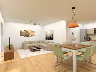 Massivhaus Doppelhaushälfte Meißen von FIBAV Massivhaus, Cubushaus Innenansicht 1