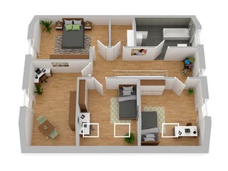 Massivhaus Stadthaus Münster von FIBAV Massivhaus, Satteldach-Klassiker Grundriss 2