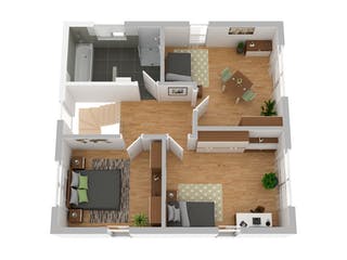 Massivhaus Stadtvilla Weimar von FIBAV Massivhaus, Stadtvilla Grundriss 2