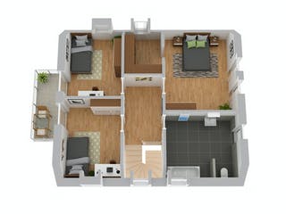 Massivhaus Stadthaus Werder von FIBAV Massivhaus, Satteldach-Klassiker Grundriss 2