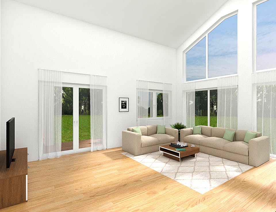 Massivhaus Wismar von FIBAV Massivhaus, Bungalow Innenansicht 1