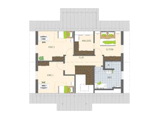Fertighaus MH Frankenberg - JUNO 402 von FingerHaus Schlüsselfertig ab 423258€, Satteldach-Klassiker Grundriss 2