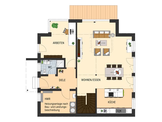 Fertighaus MH Kassel - MEDLEY 3.0  300 B W von FingerHaus Schlüsselfertig ab 440508€, Stadtvilla Grundriss 1