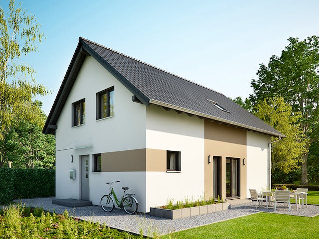 Fertighaus NEO 516 von FingerHaus Schlüsselfertig ab 368879€, Satteldach-Klassiker Außenansicht 1