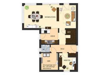 Fertighaus MH Fulda - TALO von FingerHaus Schlüsselfertig ab 428437€,  Grundriss 1